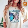 Ed Tour Butterfly Comfort Colors T-Shirt, Butterfly Equals Tour Shirt