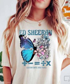 Ed Tour Butterfly Comfort Colors T-Shirt, Butterfly Equals Tour Shirt
