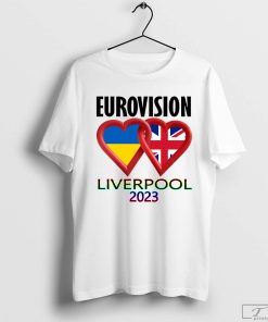 Eurovision Liverpool 2023 T-Shirt, Eurovision Liverpool Heart Shirt