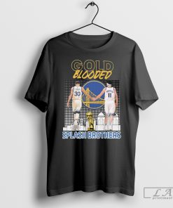 Golden State Warriors Stephen Curry And Klay Thompson Gold Blooded Splash Brothers Signatures Shirt, Gift for Splash Brothers Fans