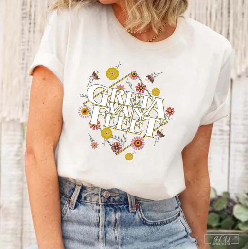 Greta Van Fleet Shirt, Greta Van Fleet Merch, Retro Greta Van Fleet Shirt, Dream In Gold Tour 2023 Tee