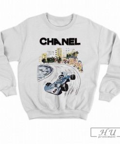 Madeleine White Chanel Formula 1 T-Shirt