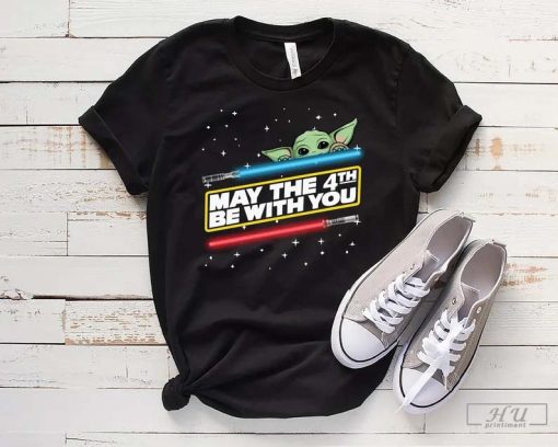 May The 4th Be With You T-Shirt, Disney Star Wars Day Shirt, Galaxy Edge Shirt, Baby Yoda Shirt