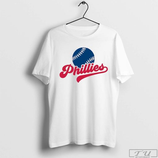 Phillies Baseball T-Shirt, MLB Shirt, Retro Philly Baseball Gift, Baseball Fan Tee