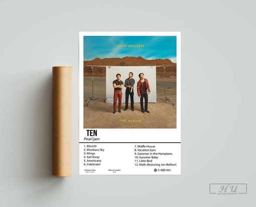 The Album by Jonas Brothers Album Poster, Music Gift, Home Decor, Album Tracklist, Wall Art