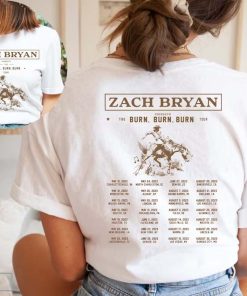 Zach Bryan The Burn Burn Burn Tour 2023 T-Shirt For Fan, Zach Bryan Concert Shirt