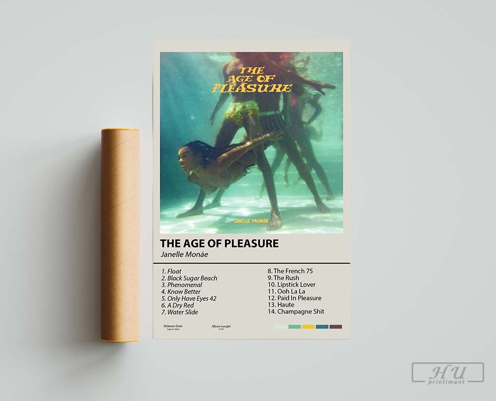 The Age Of Pleasure by Janelle Monáe Poster, Janelle Monae Album Cover ...