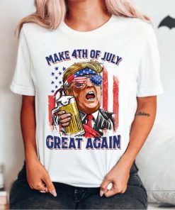 4th Of July Trump T-Shirt, Fourth Of July Shirt, Make 4th Of July Great Again, LS390 Tee