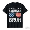 All American Bruh 4th Of July Boys Patriotic Boys Teens T-Shirt, Funny Shirt