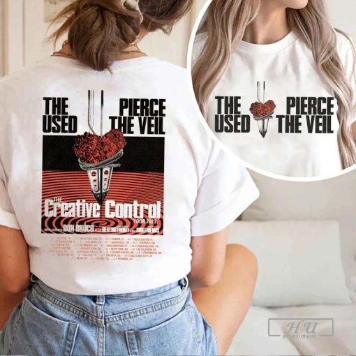 Pierce The Veil and The Used Tour 2023 T-Shirt, The Creative Control US Tour 2023 Merch Pierce The Veil Tour 2023 Concert Tee Sweatshirt
