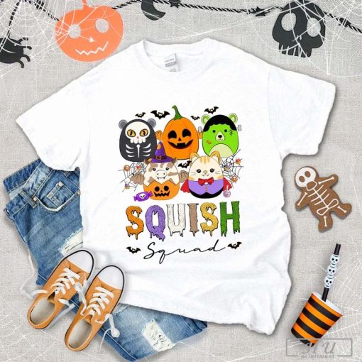Halloween Squishmallow T-Shirt, Halloween Squish Squad Shirt, Squishy Halloween