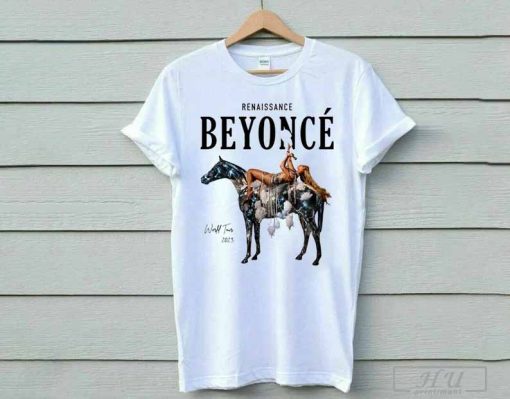 Renaissance Tour Beyonce 2023 Shirt, Retro Beyonce White T-Shirt, Beyonce Tee, New Album Singer T-Shirt, Concert Fan Shirt