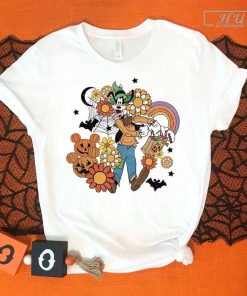 Animated Dog Halloween T-Shirt, Halloween Party Shirt, Pumpkin Shirt, Fall Shirt