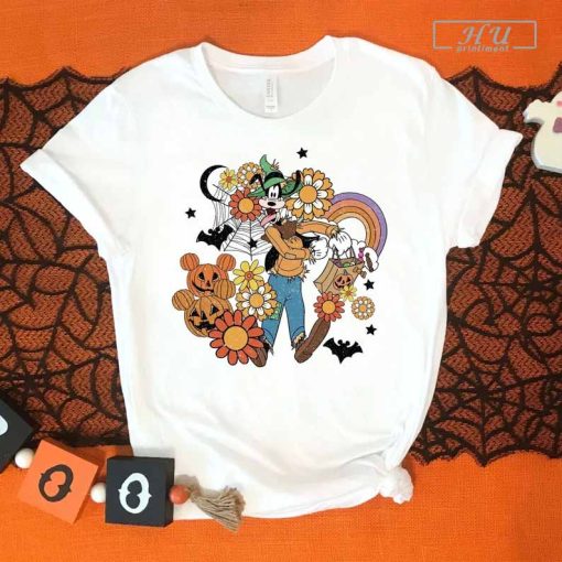 Animated Dog Halloween T-Shirt, Halloween Party Shirt, Pumpkin Shirt, Fall Shirt