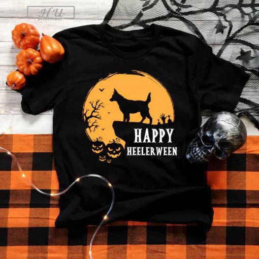 Australian Cattle Dog Shirt, Red or Blue Heeler Happy Halloween Shirt, Heeler Gifts, Cute Halloween Costume Idea, Heeler Mom or Heeler Dad