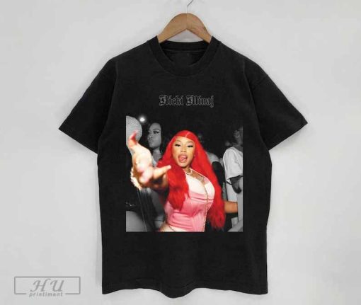 Best Selling Nicki Vintage Shirt, Nicki 90s Retro Black T- Shirt, Nicki Shirt, Rapper Legend Singer Music T-shirt, Bootleg Inspired Tee