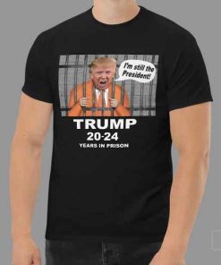 Donald Trump T-Shirt in Prison Jail Cell Behind Bars Unisex Tshirt