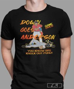 Down Goes Anderson Knock Out T-shirt