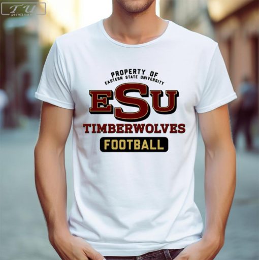 ESU Timberwolves Football Shirt, Football Fan Shirt, Football Gift Tee