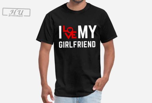 I Love My Girlfriend Classic Fit T-Shirt in Black - Double Shirt