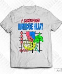 I Survived Hurricane Hilary Vintage Hurricane California Mexico 2023 Shirt