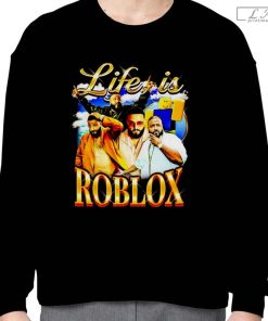 Life is Roblox with DJ Khaled - Fun Gamer Graphic Tee - Unisex Cotton Shirt for Roblox Fans