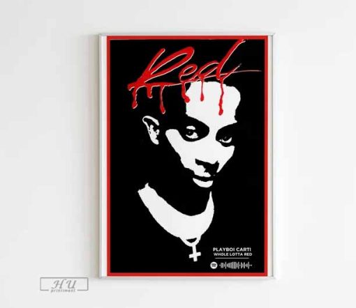 Playboi Carti - Whole Lotta Red Album Poster, Album Cover Poster, Music Gift, Music Wall Decor