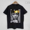 Rihanna. Queen Shirt, Rihanna New Bootleg 90s Black T-Shirt, Rihanna Photoshoot Shirt, Music RnB Singer Rapper Shirt, Gift For Fans