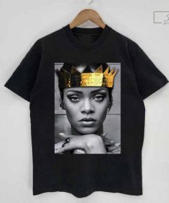 Rihanna. Queen Shirt, Rihanna New Bootleg 90s Black T-Shirt, Rihanna Photoshoot Shirt, Music RnB Singer Rapper Shirt, Gift For Fans