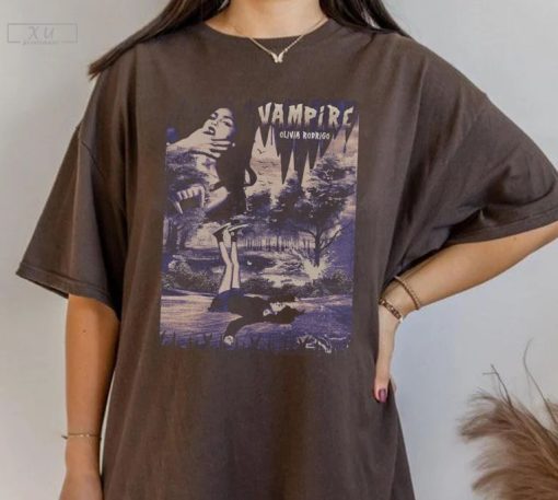 Vintage Olivia Rodrigo T-Shirt, Olivia Rodrigo Vampire Shirt, Olivia Rodrigo New Song Shirt