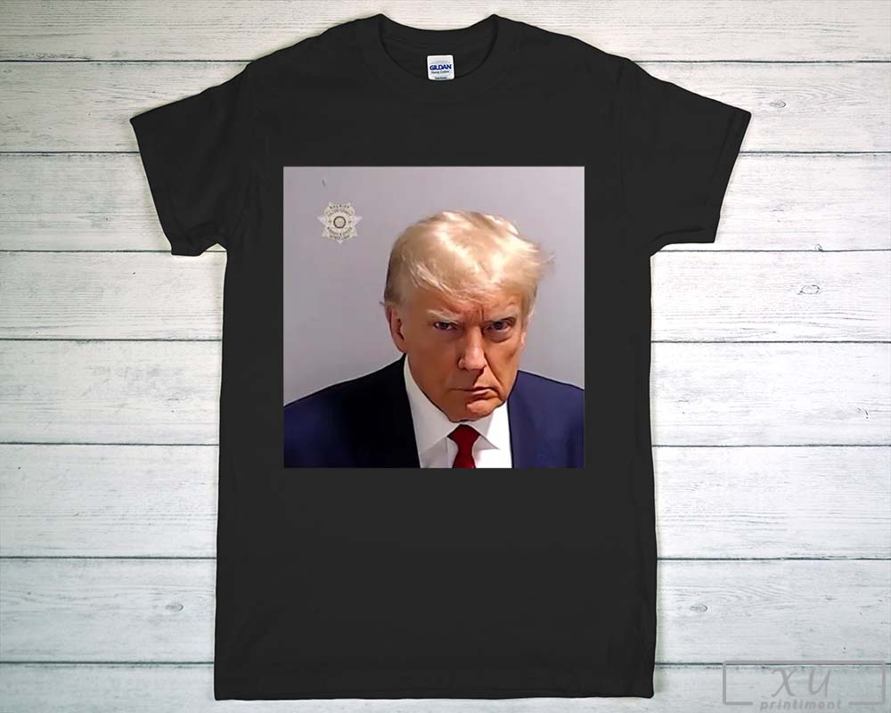 Trump Mugshot T- Shirt, USA Donald Trump Funny Unisex Tee, Official Mug ...