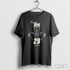 29 Rodrick Ward Silhouette Colorado Buffaloes Football Art Design T-shirt