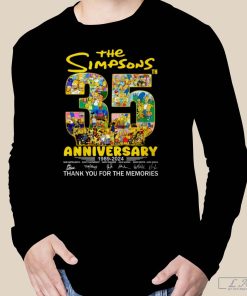 The Simpsons 35th Anniversary 1989 2024 Thank You for the Memories Shirt