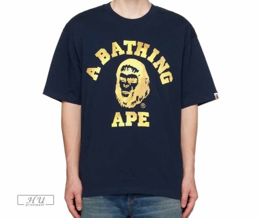 A Bathing Ape College T-Shirt, BAPE Woodland Camo College Tee