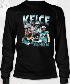 Allbluetees T-shirt on X Jason Kelce Vintage Shirt, Step back in time with the Jason Kelce Vintage Shirt