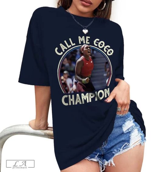 Call Me Coco Shirt, Call Me Coco Champion T-shirt, Coco Gauff Vintage, Wimbledon, Us Open 2023 Champion Tee Tennis Gift