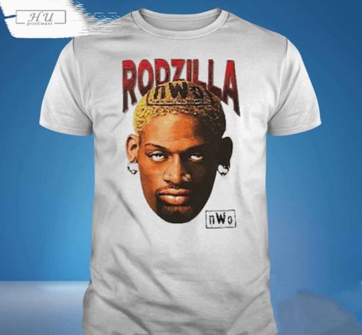 Double Sided Chicago Bulls Basketball Shirt, Dennis Rodman Nwo Shirt Rodzilla Wcw Monday Nitro Tnt T-shirt