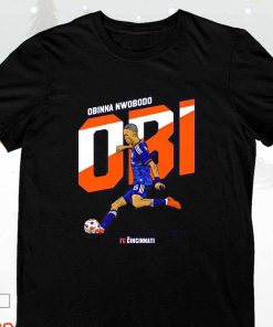 FC Cincinnati Obinna Nwobodo OBI T-Shirt, Obinna Nwobodo Obi FC Cincinnati T-Shirt