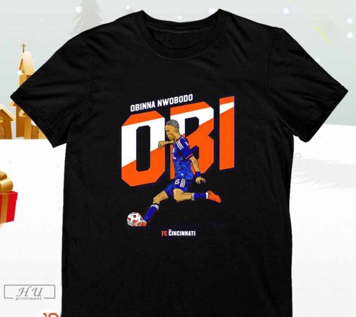 FC Cincinnati Obinna Nwobodo OBI T-Shirt, Obinna Nwobodo Obi FC Cincinnati T-Shirt