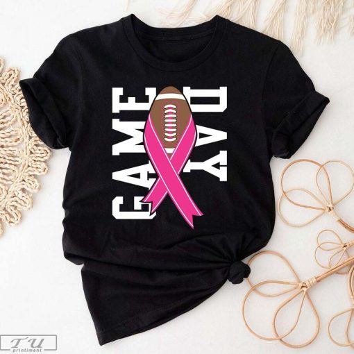 Game Day Football Breast Cancer Awareness Shirt