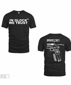 In Glock We Trust T-Shirt, In Glock We Trust T-Shirt Suppressed Glock Vintage