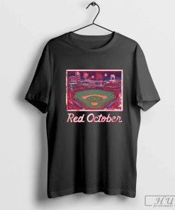 Official Philadelphia Phillies Red October Stadium T-Shirt, Philadelphia Phillies Fanatics Branded T-Shirt