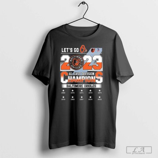 Orioles Al East Champions Shirt Let's Go O's Baltimore Orioles 2023 AL East Division Champions Shirt