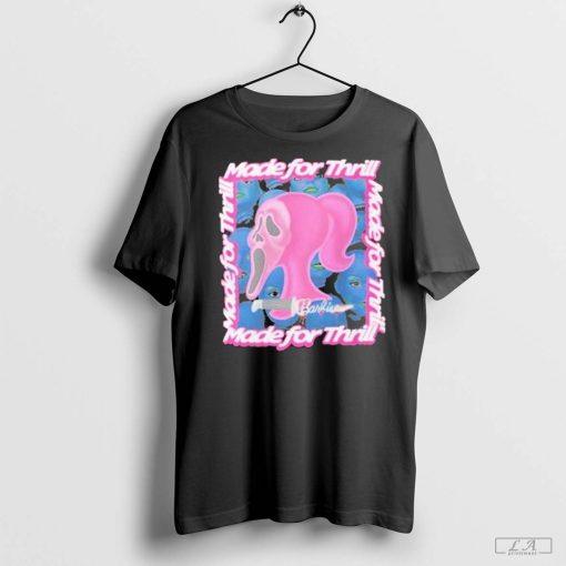 Pink Barbie Ghost face made for thrill shirt