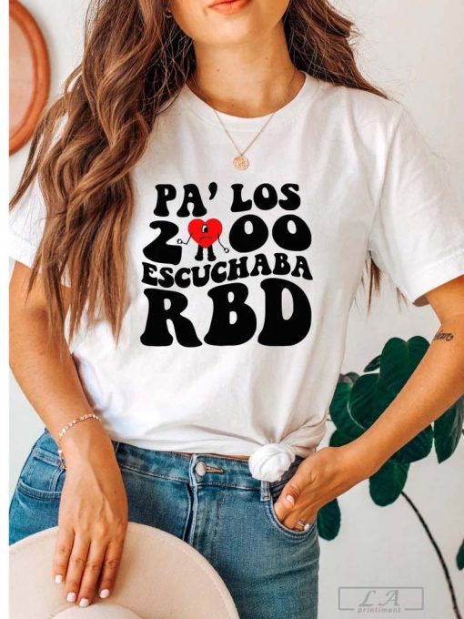 RBD Rebelde Tour 2023 T-shirt, 2000's Escuchaba RBD 2023 Tour Bad Bunny Graphic Shirt