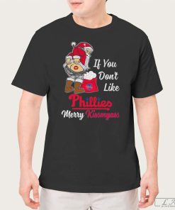 Santa Claus If You Don't Like Philadelphia Phillies Merry Kissmyass T-shirt
