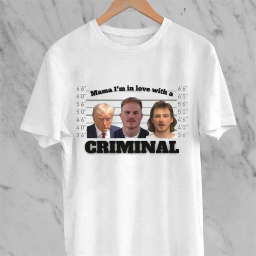 Zach Bryan, Morgan Wallen, Donald Trump Mugshot Comfort Colors T-Shirt