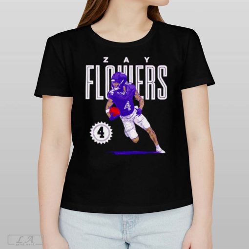 Zay Flowers Baltimore Card Football T-shirt