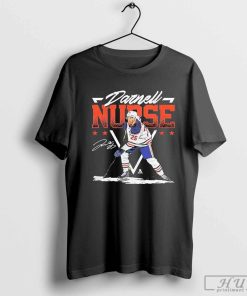 Darnell Nurse Edmonton Triangle Name Hockey T-Shirt