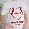 Football Taylor Swift Era Travis Kelce T-Shirt, Love Story Heart Swifty Shirt